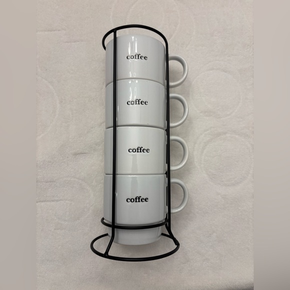 Coffee Mug set with Stackable Stand - Picture 5 of 7